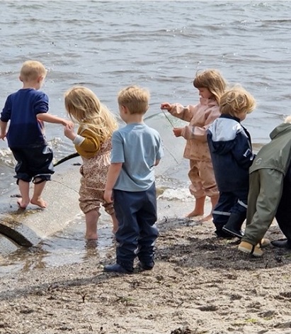 Skovlinden på strandtur