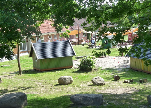 Udsigt over Kernehusets legeplads
