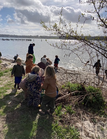 Kildebækken på strandtur